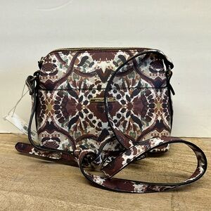 NEW Simply Noelle Crossbody Bag • Browns Taupes Burgundy • SUPER Cute